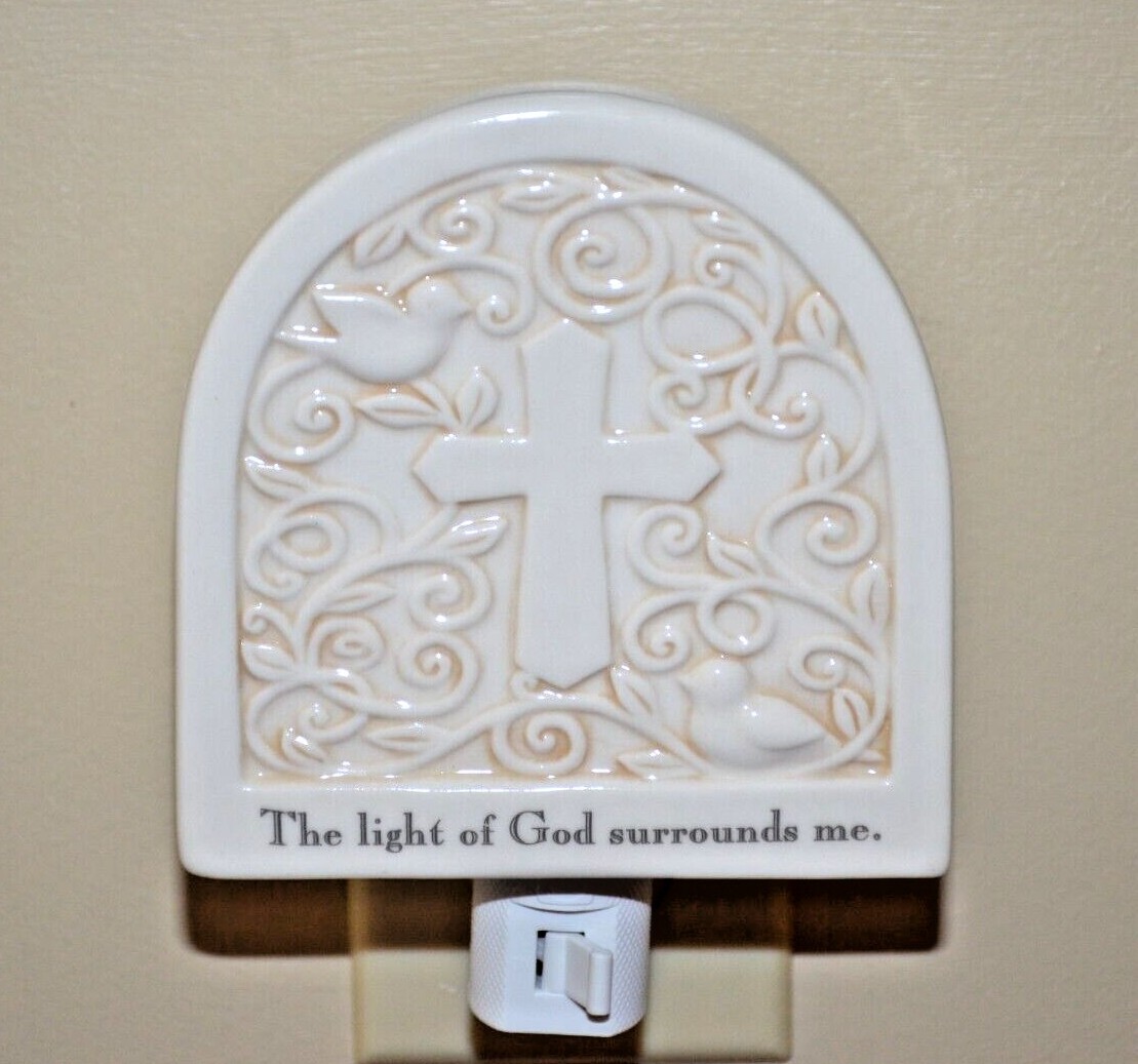 Night Light  LIGHT OF GOD SURROUNDS YOU Ivory by Grassland Roads Christian