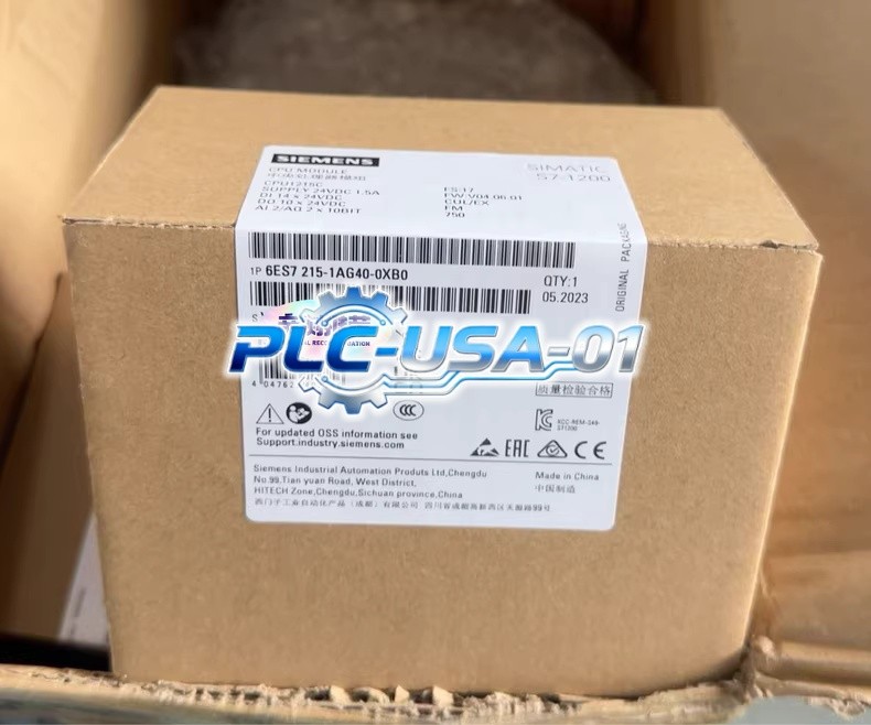 6ES7 215-1AG40-0XB0 1PCS Brand New Siemens 6ES7215-1AG40-0XB0  Fast delivery