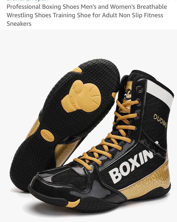 Dudimu Men's Wrestling Boxing Shoes - Men US:9-9.5 /Woman 10.5-11 (42) New