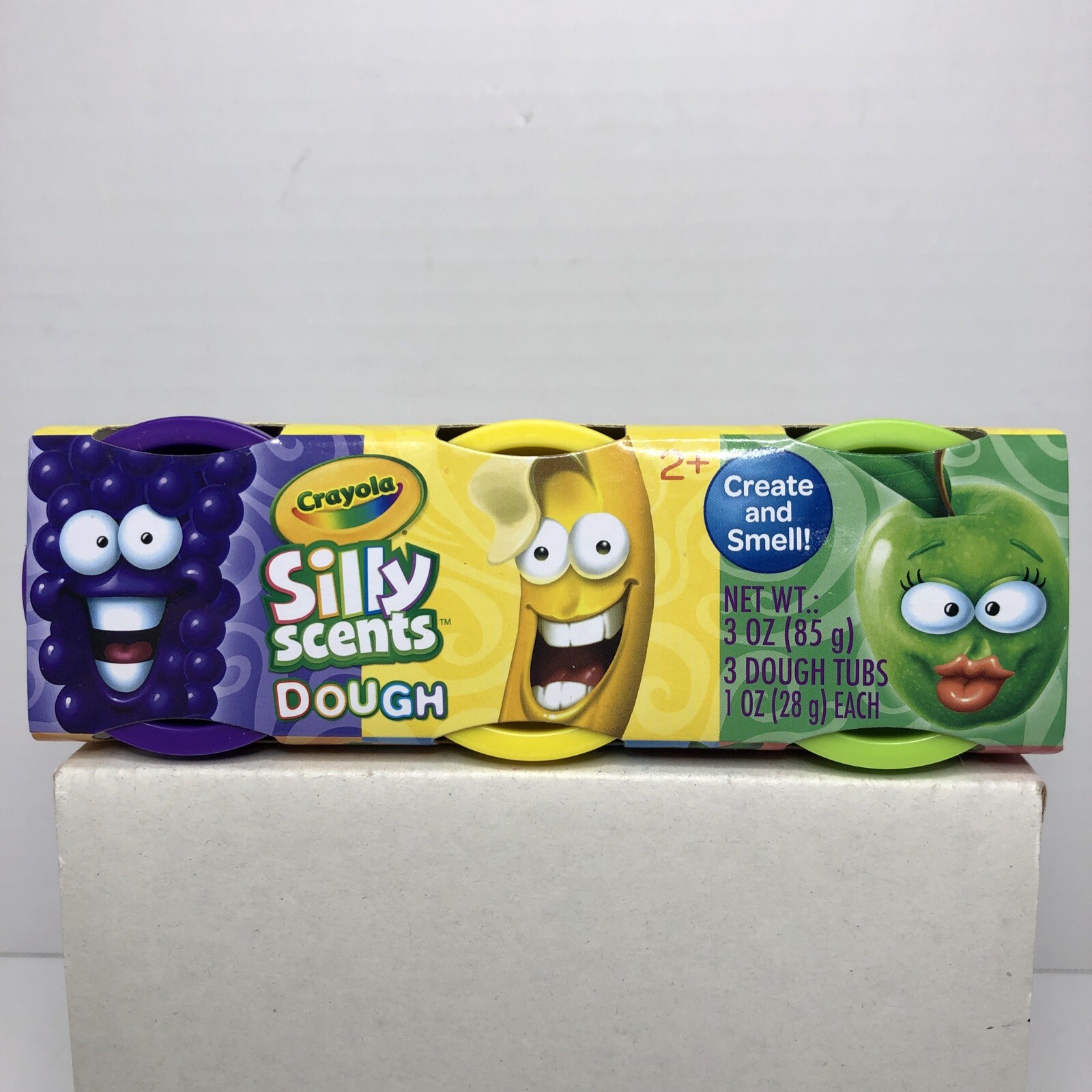Crayola Silly Scents Dough with Grape, Banana, and Green Apple Create and Smell!