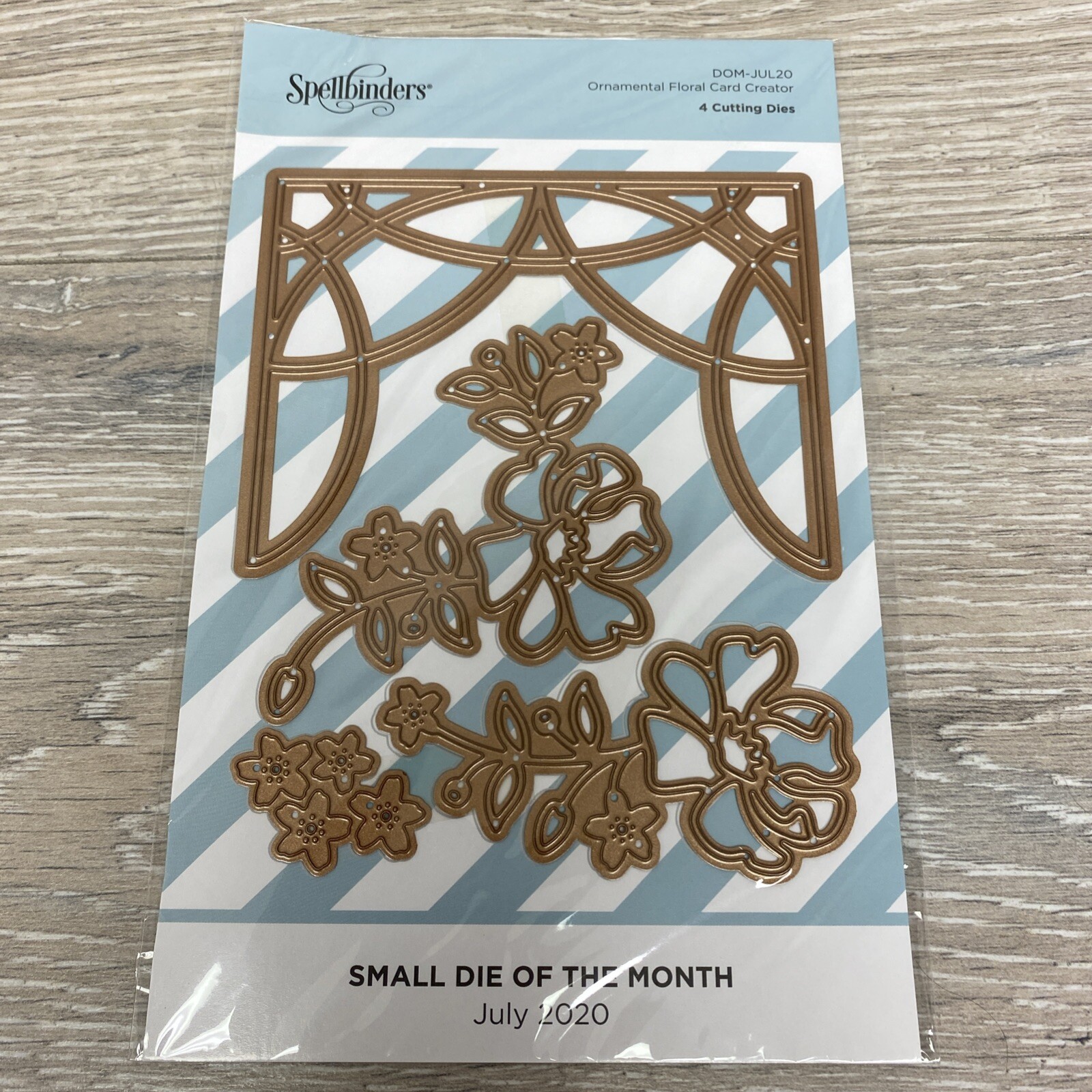 Spellbinders Small Die of the Month Ornamental Floral Card Creator July 2020