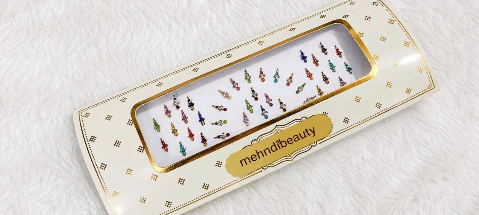 Multicolour Rhinestone Bindi Set |Self Adhesive Indian Bindis for Women