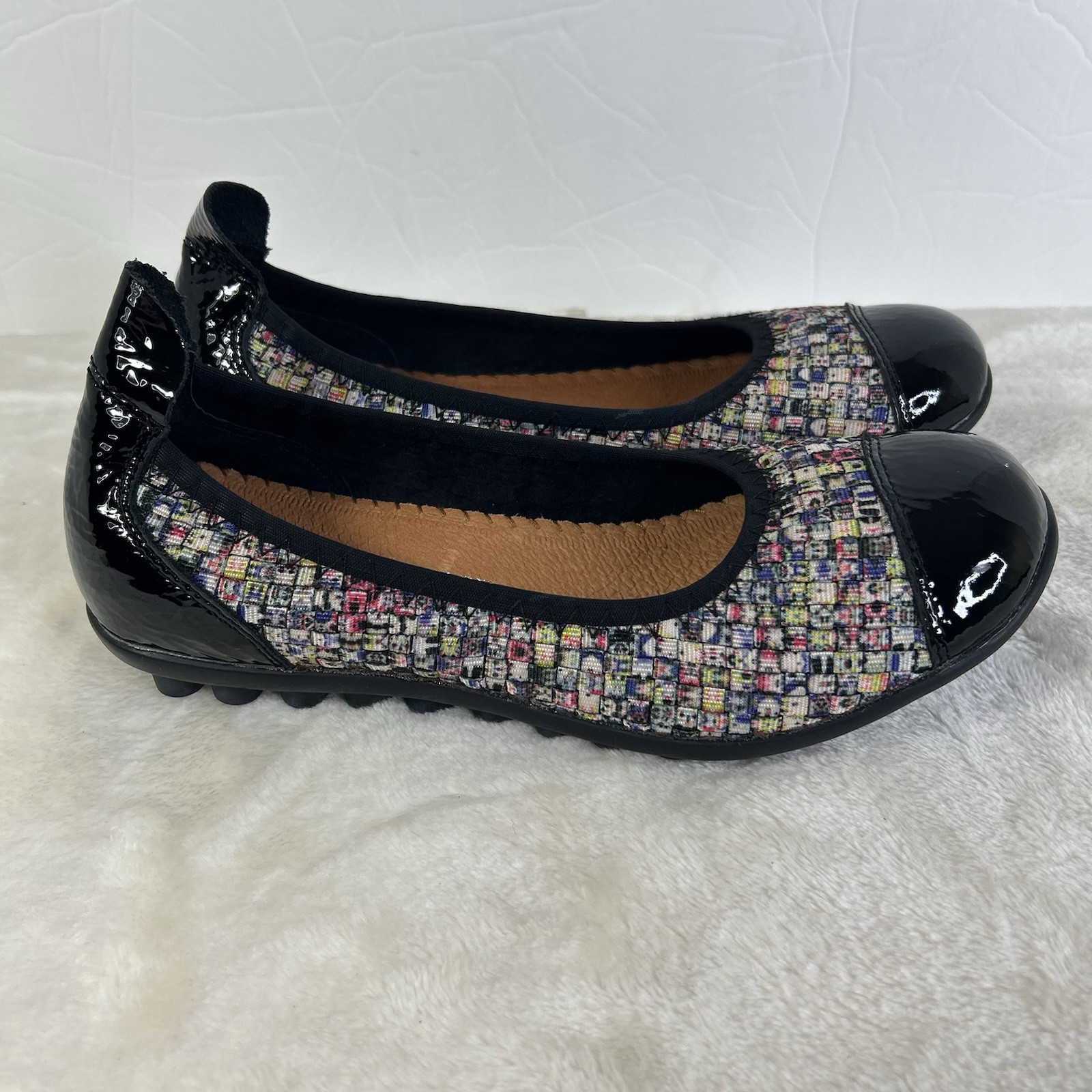 Bernie Mev Size EU 36 US 5 Bella Me Multicolor Ballet Flats
