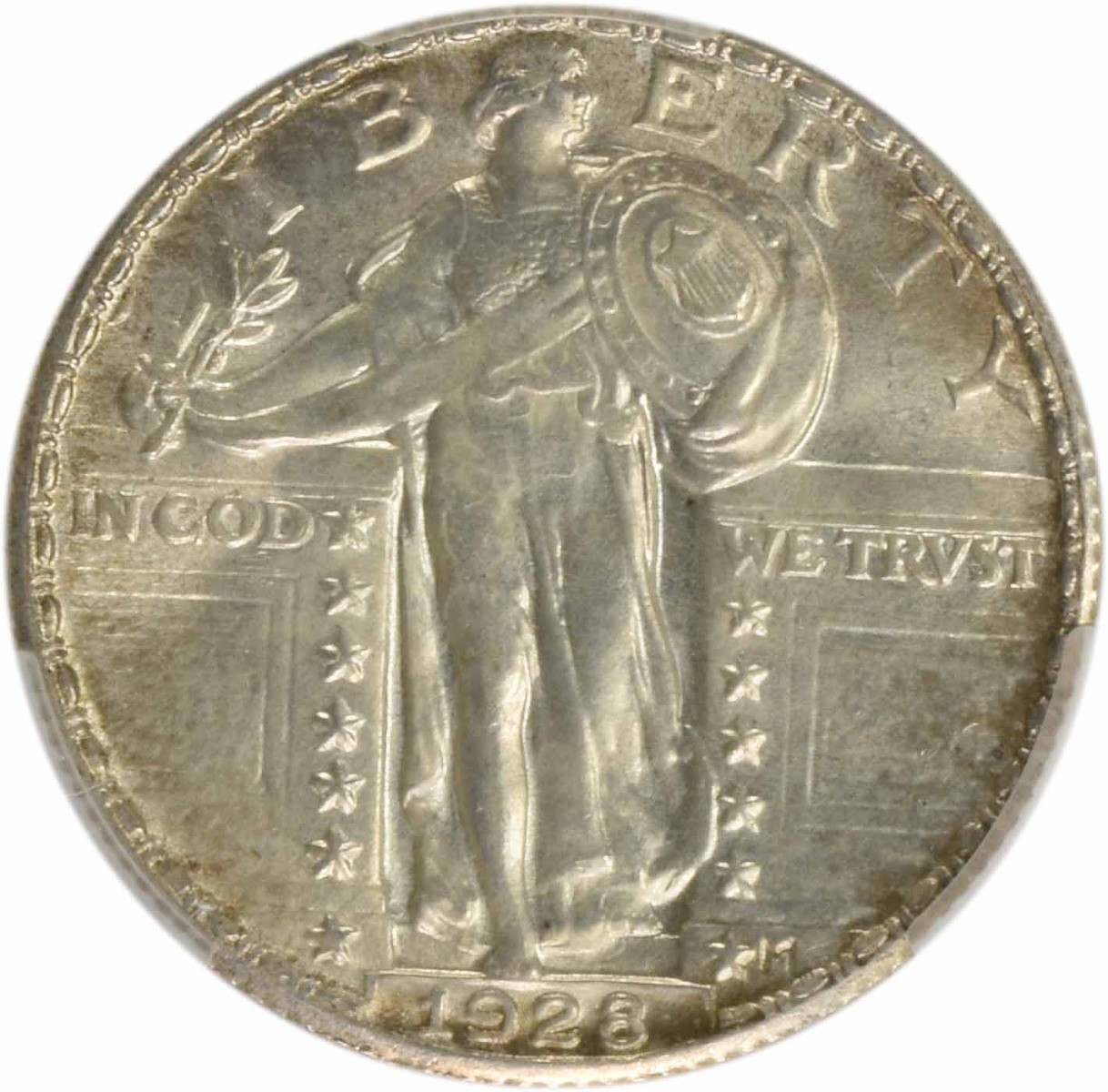 1928 Standing Liberty Silver Quarter MS64FH CACG