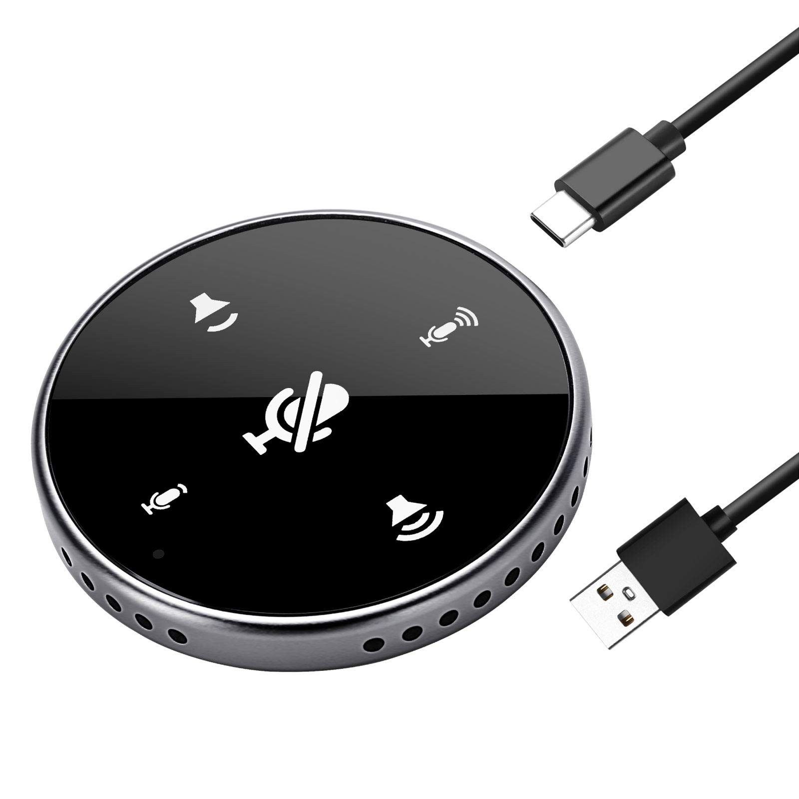Upgrated USB Conference Microphone with Speaker,Laptop Omnidirectional Comput...