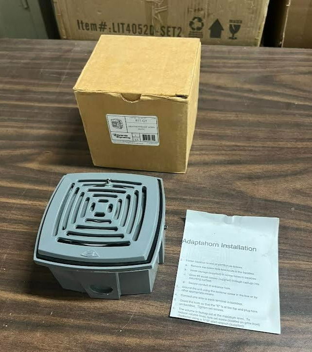 New Edwards Signaling 877-G1 Weatherproof Horn 24VDC