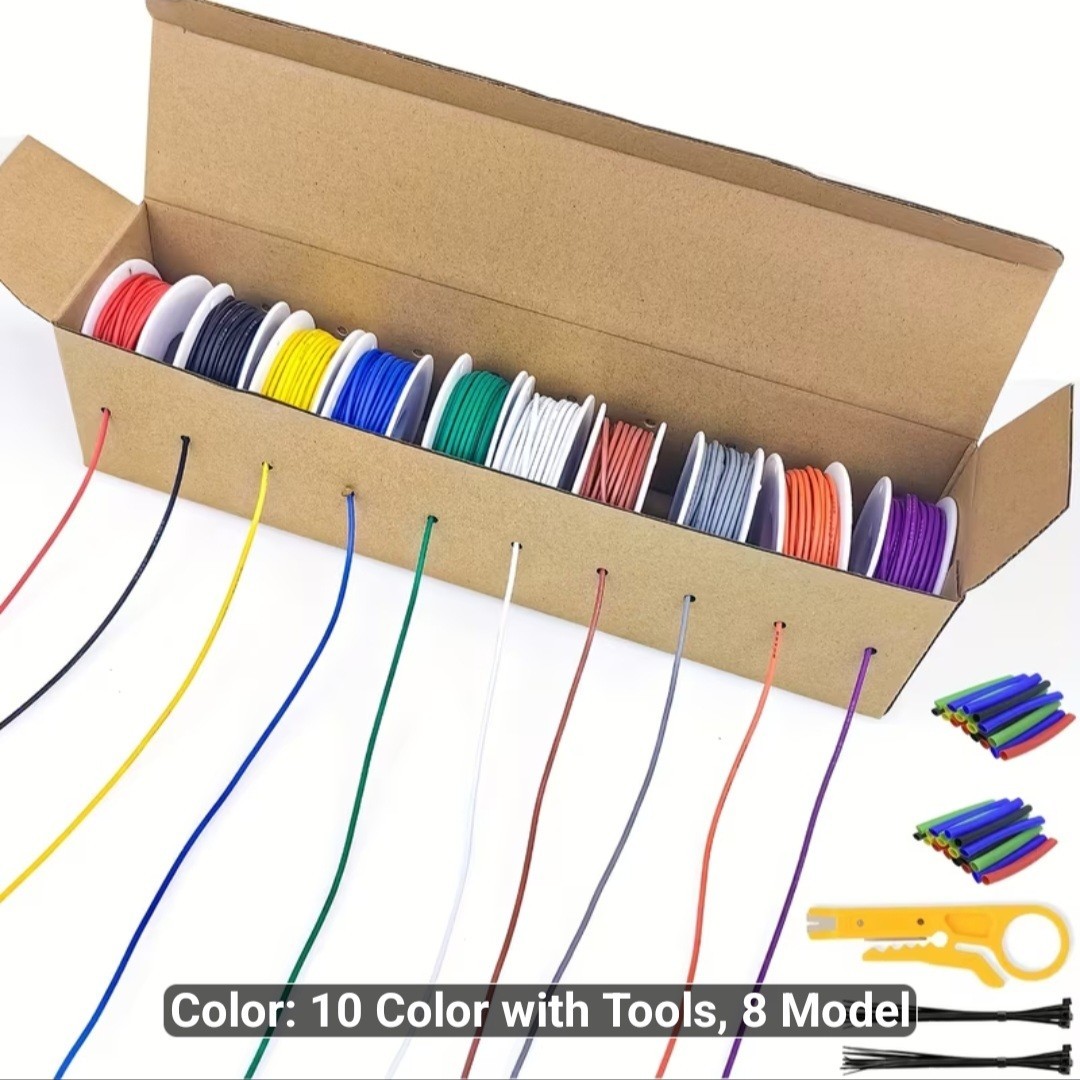 Professional Electrical Kit. Multimeter+10 Professional Gage Wire +bonus Tool.