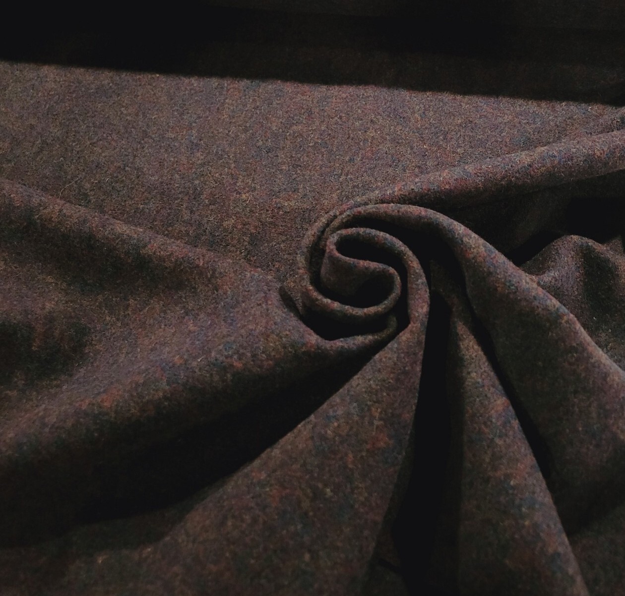 Gorgeous Purple Flecked Wool Jacketing - Beautiful Colors Blended Together!