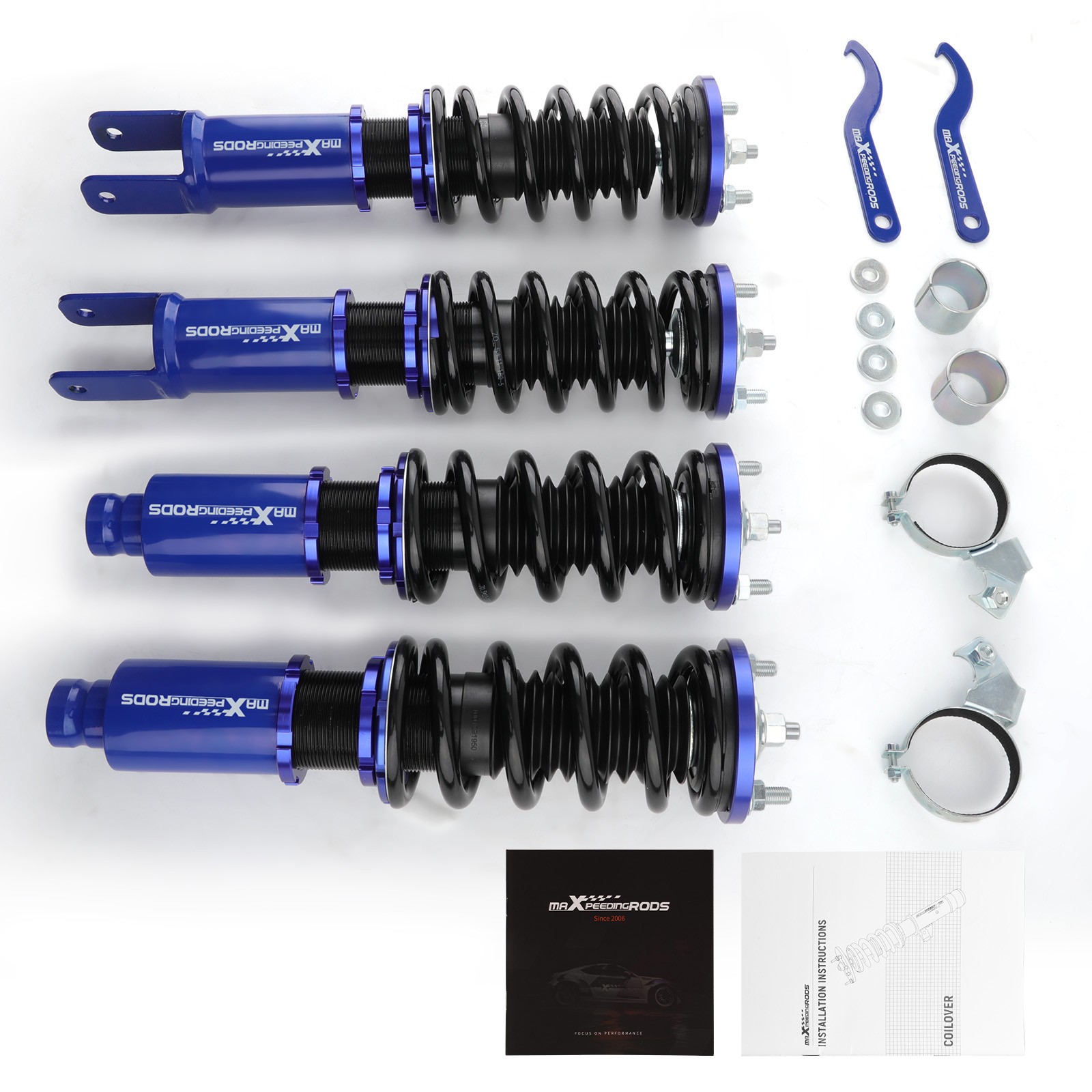 Adjustable Coilover Lowering Kit For Honda Civic 1988-2000 Sedan / Coupe