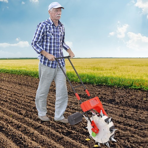 Manual Seeder Hand-held Seeding Machine Precision Garden Seed Planter Spreader