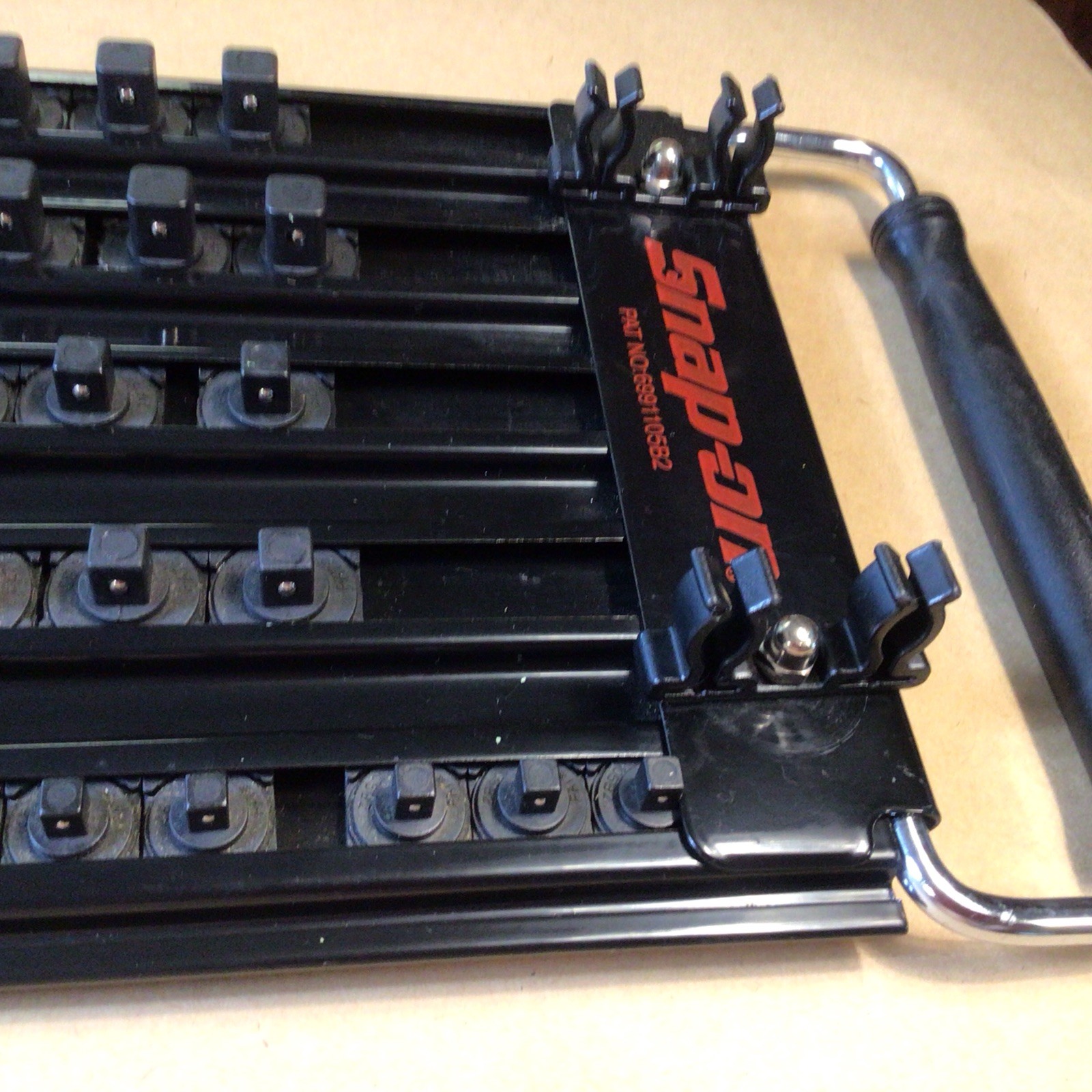 Snap On 20" 5 Row Socket Tray Organizer Black Multi Drive Lock-A-Socket KASKT5BK