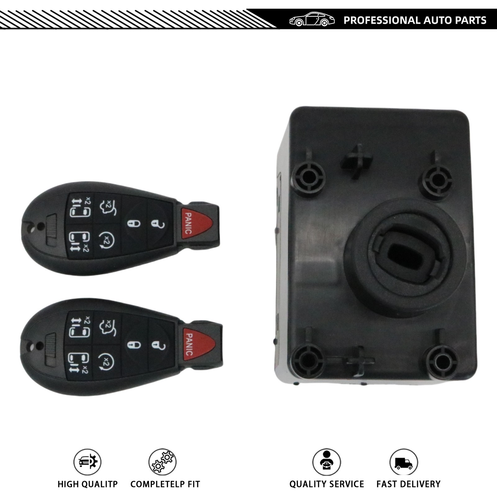 For 09-12 Dodge Ram 1500 Wireless Ignition WIN Module Node -Programmed w/Keys
