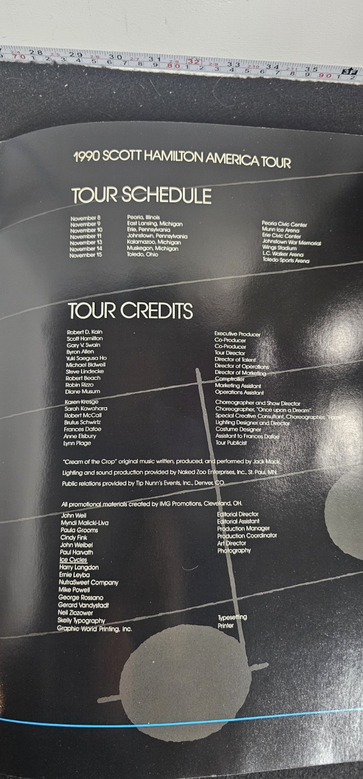 Scott Hamilton American Tour Program Booklet 1990-1991