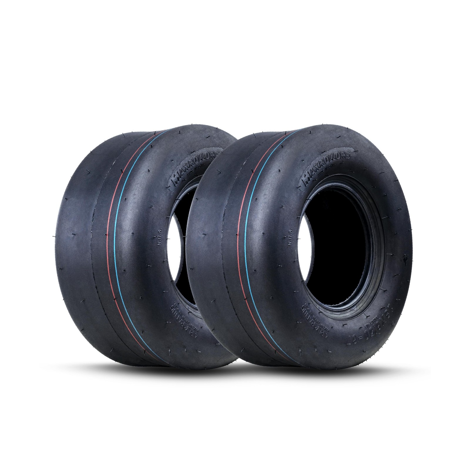 MAXROLLORS (2 Pack) 13x6.50-6 Lawn Mower Tires Tubeless, Replacement 13x6.5-6...
