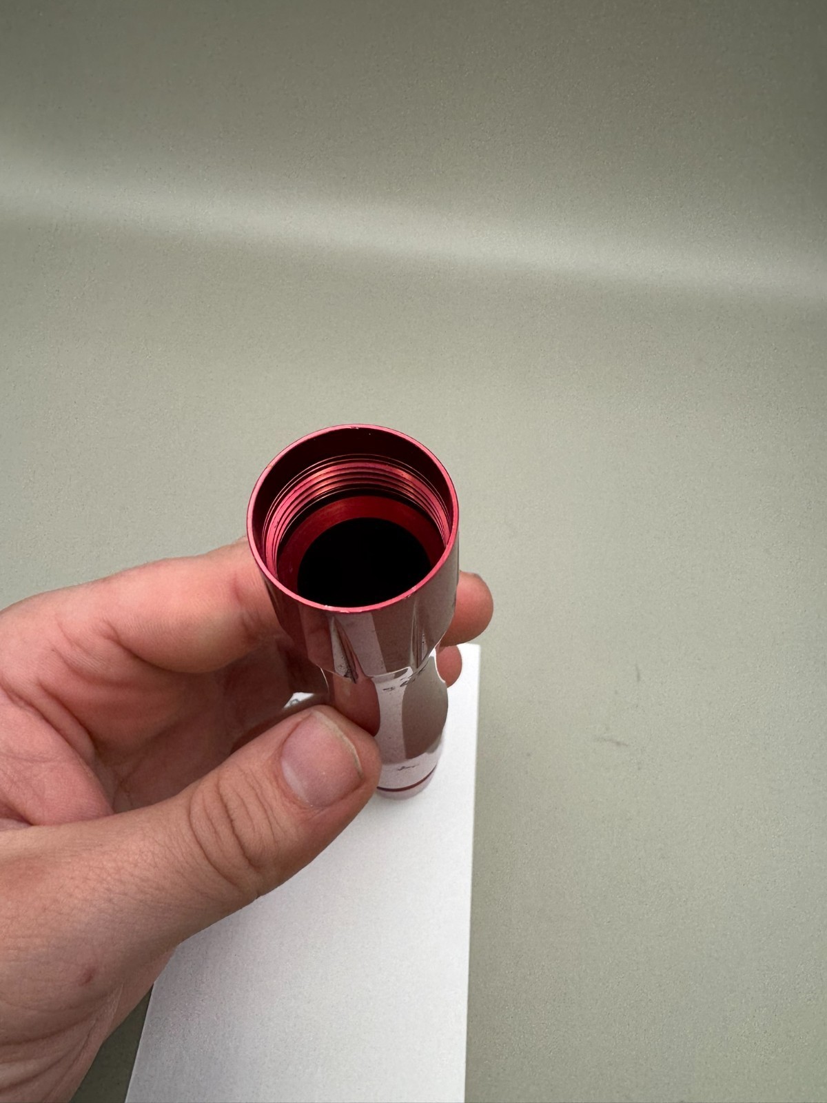 Custom Products Paintball Barrel Back-Gloss Red 693 Bore AC Thread