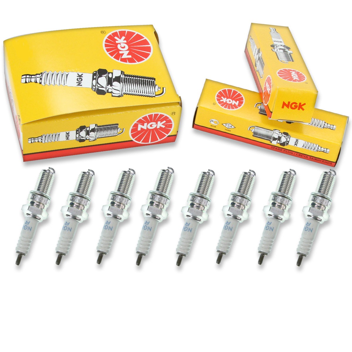 8pcs NGK 2923 Standard DR8ES-L Motorcycle Spark Plug Tune Up Kit Set eq