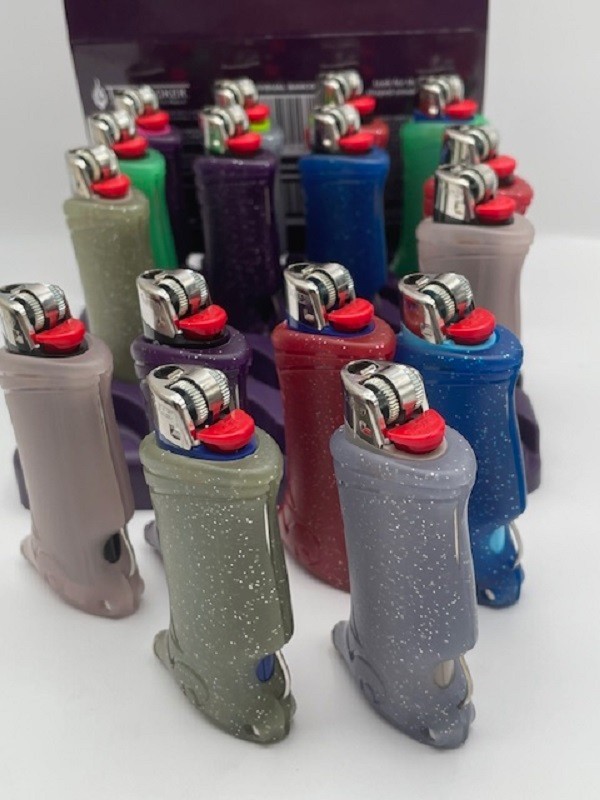1 Toker Poker Lighter Sleeve Smoking Tool Bic - Glow In The Dark Random