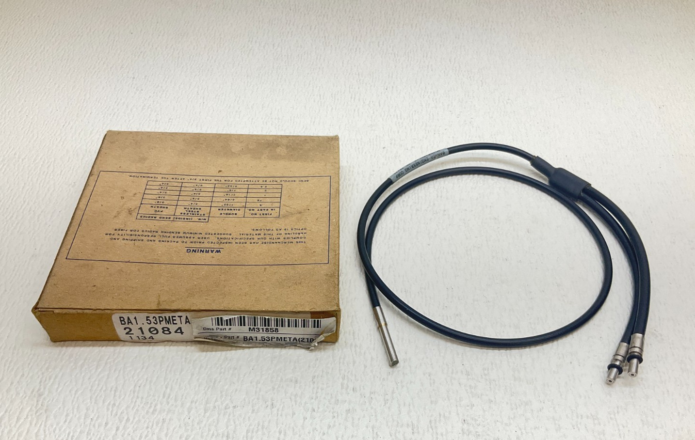 Banner BA1.53PMETA Fiber Optic Cable 21084 New (VT)