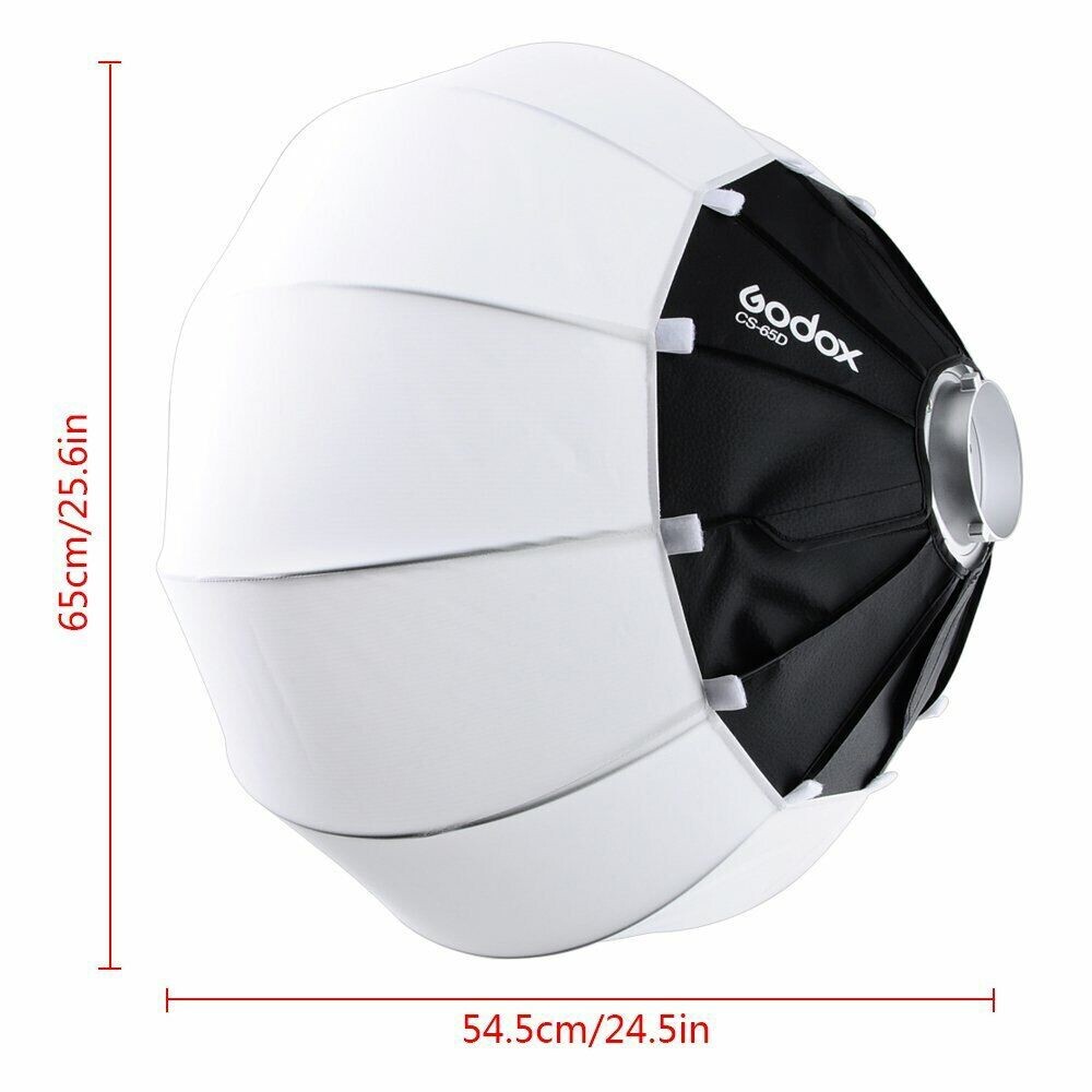 Godox CS-65D 65cm Bowens Mount Collapsible Lantern Softbox For Studio Flash LED