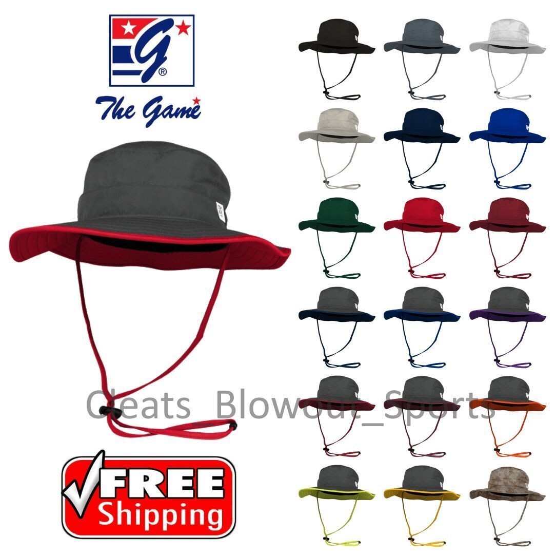 The Game Boonie Athletic Bucket Hat Football Fishing Softball Wide Brim GB400