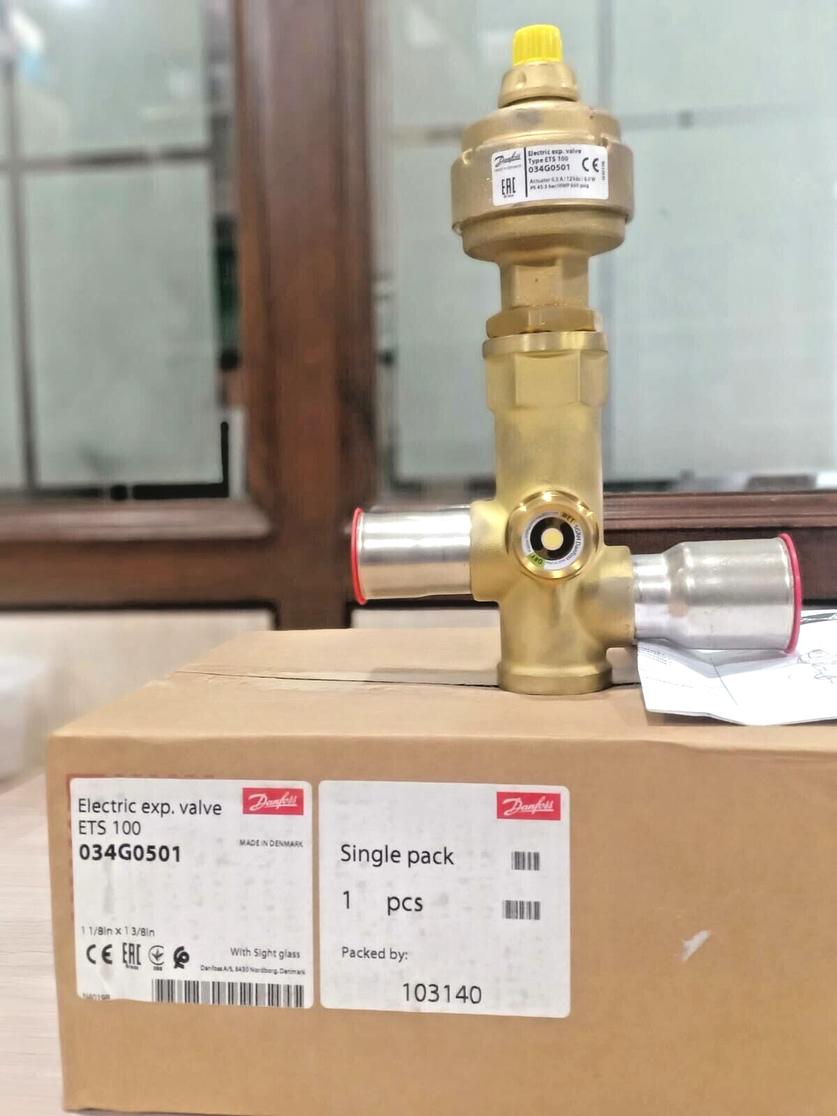 1PC- Danfoss ETS 100 034G0501 Electric expansion valve- Brand NEW