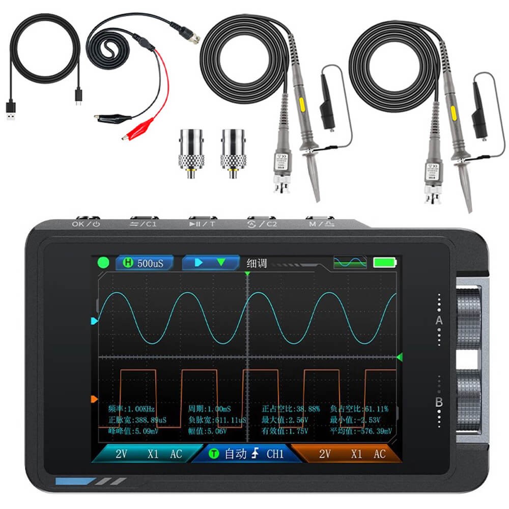 Digital Oscilloscope Multilingual Support with 3.5" Color Screen DS215H