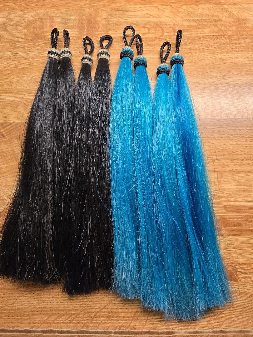 Horse Hair Tassels, Shoofly 13-1/4" Long w/Hitch Knot - PACKAGE OF 8 - #T-13