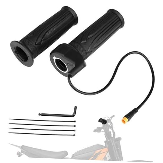 Electric Dirt Bike Full Twist Throttle Grip Compatible Fit for HAPPYRUN Black