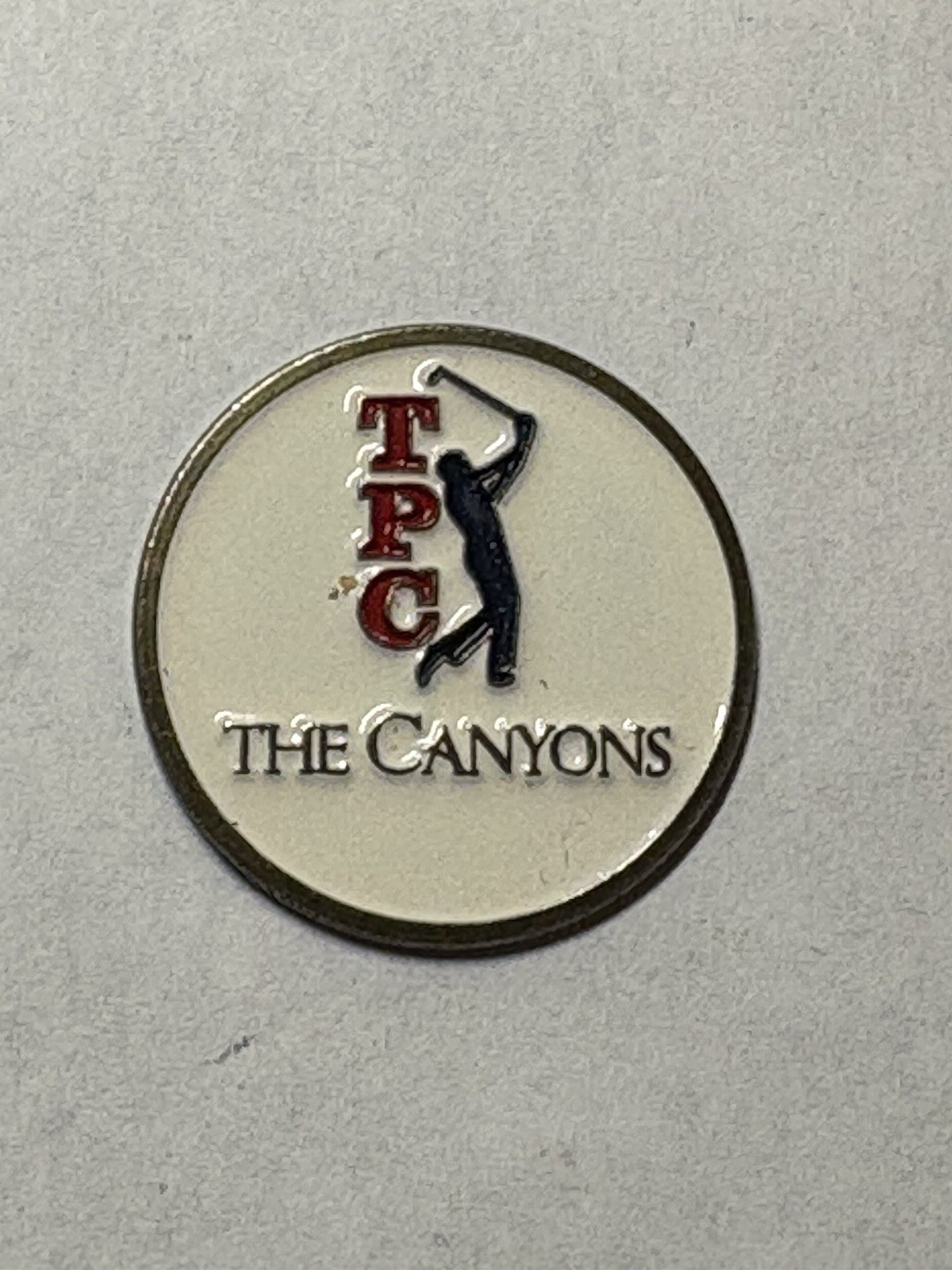 Rare TPC At The Canyons 1" Coin Style Golf Marker - Las Vegas, NV. - A Beauty!