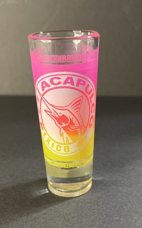 Acapulco Mexico Shot Glass- 4 1/8” Tall