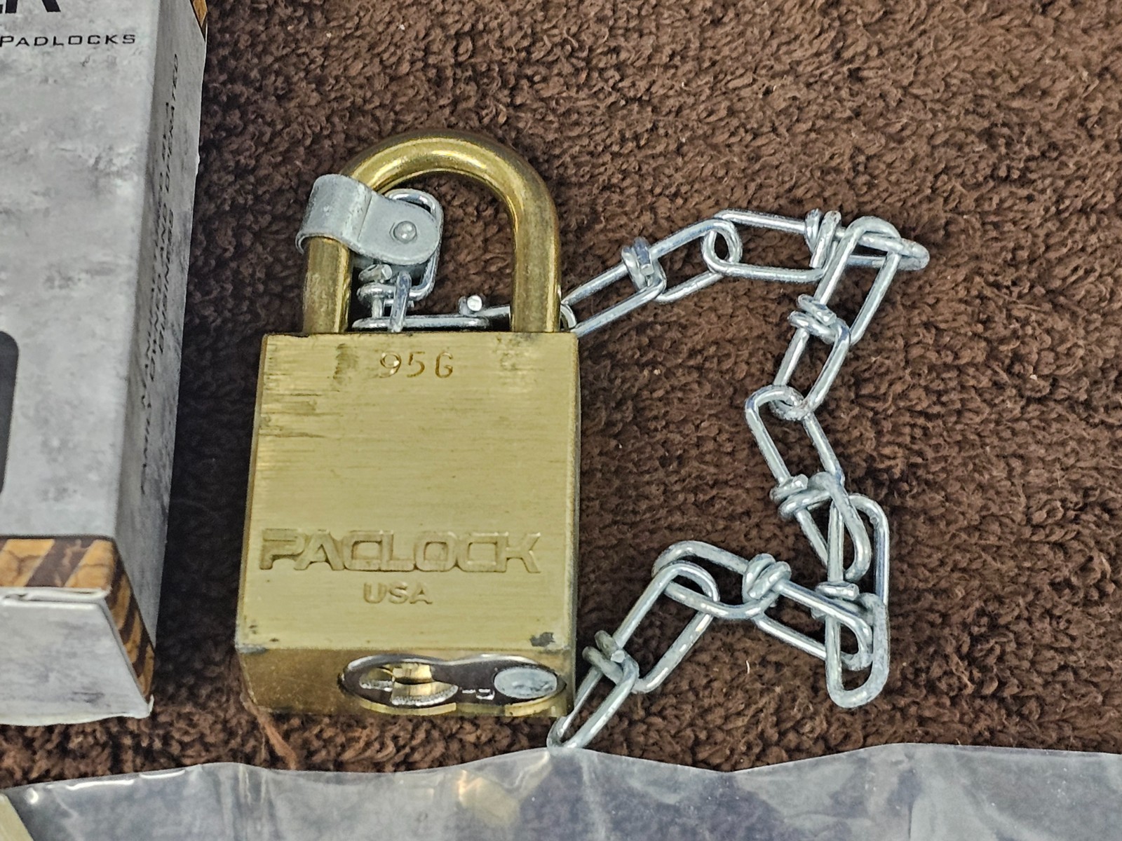 Pacific Lock Padlock PacLock AA59486-1AB10S2 Laminated Brass Military Surplus
