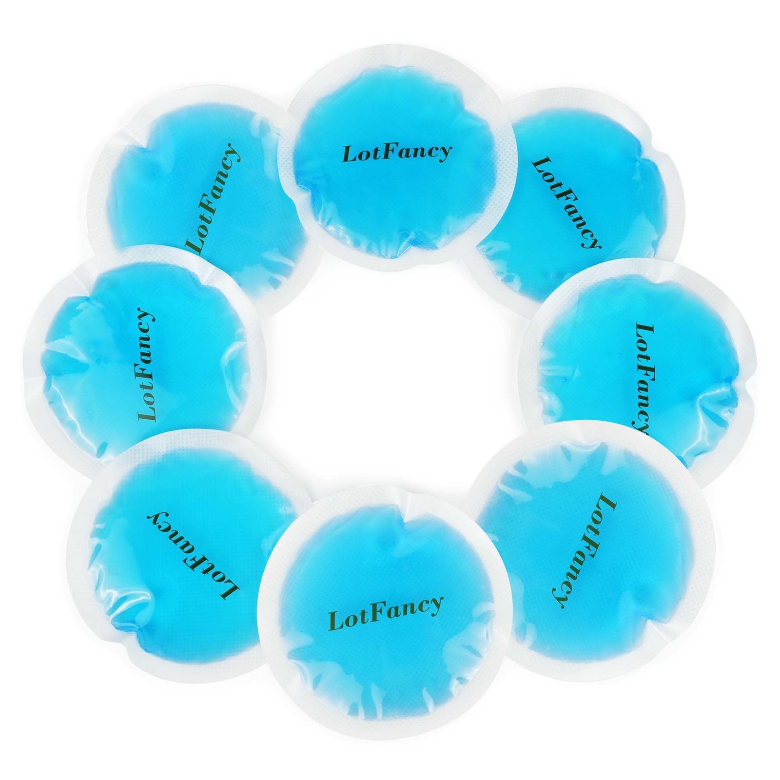 Ice Pack for Injuries Reusable,8Small Gel Heating Cooling Pad with Cloth Backing