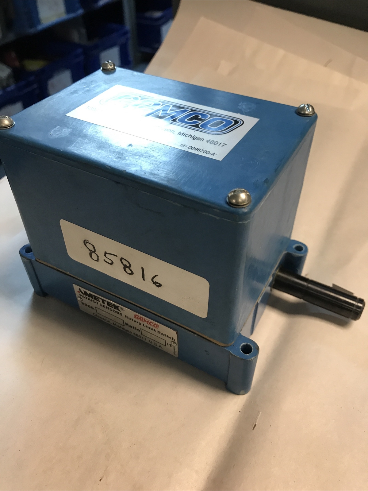 Gemco Ametek,2000-3047,Rotary Switch Ratio 20:1