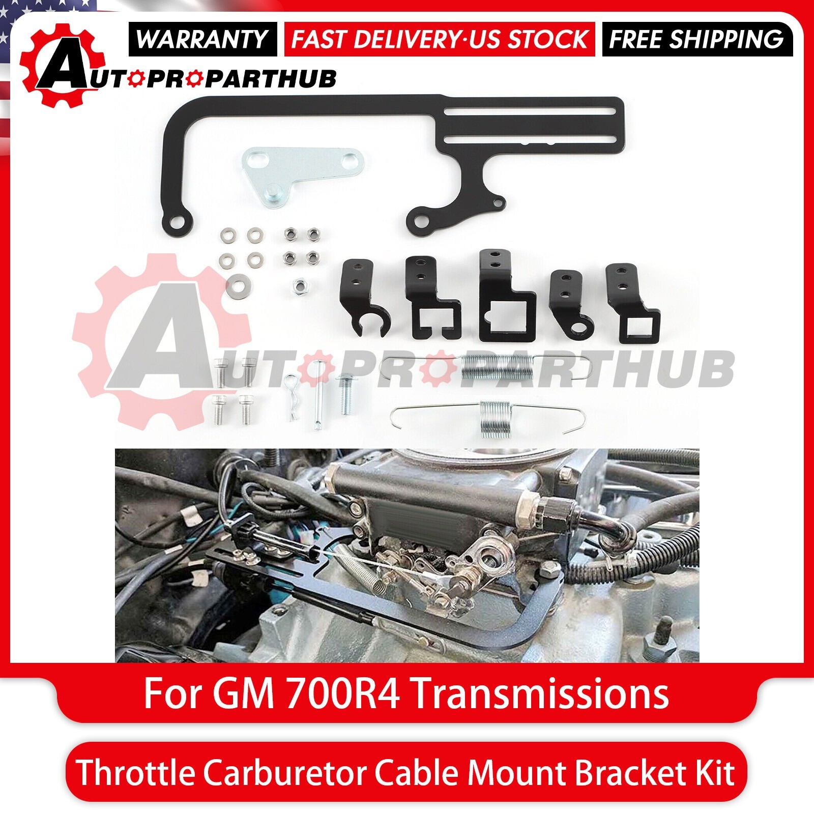 Transmissions Throttle Carburetor Cable Mount Bracket Kit 304147For GM 700R4