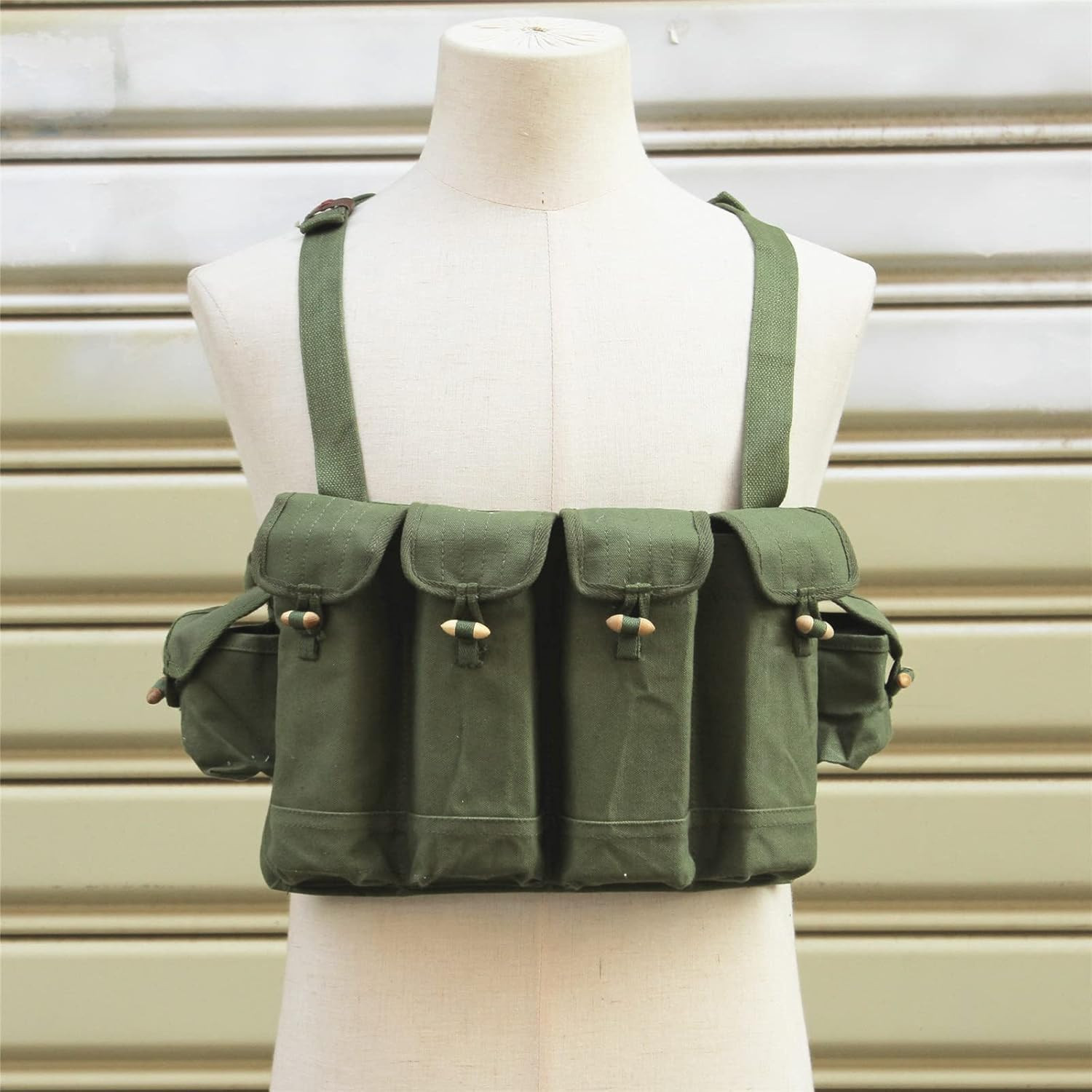 M313 Norico Chicom Type81 7.62 * 39Mm AK Tactical Chest Rig Ammo Bandolier 6 Pou