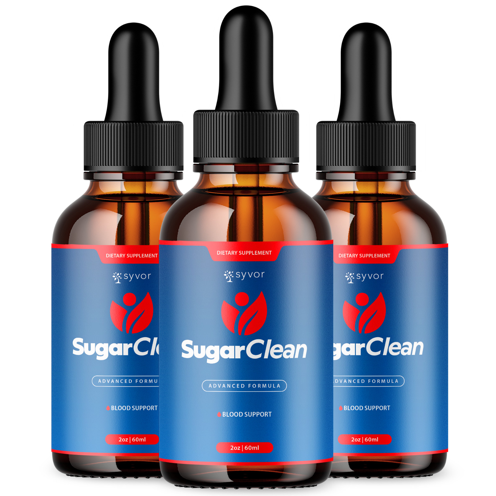 (3 Pack) Sugar Clean Blood Support Drops SugarClean Vitamin Supplement 90 Servs