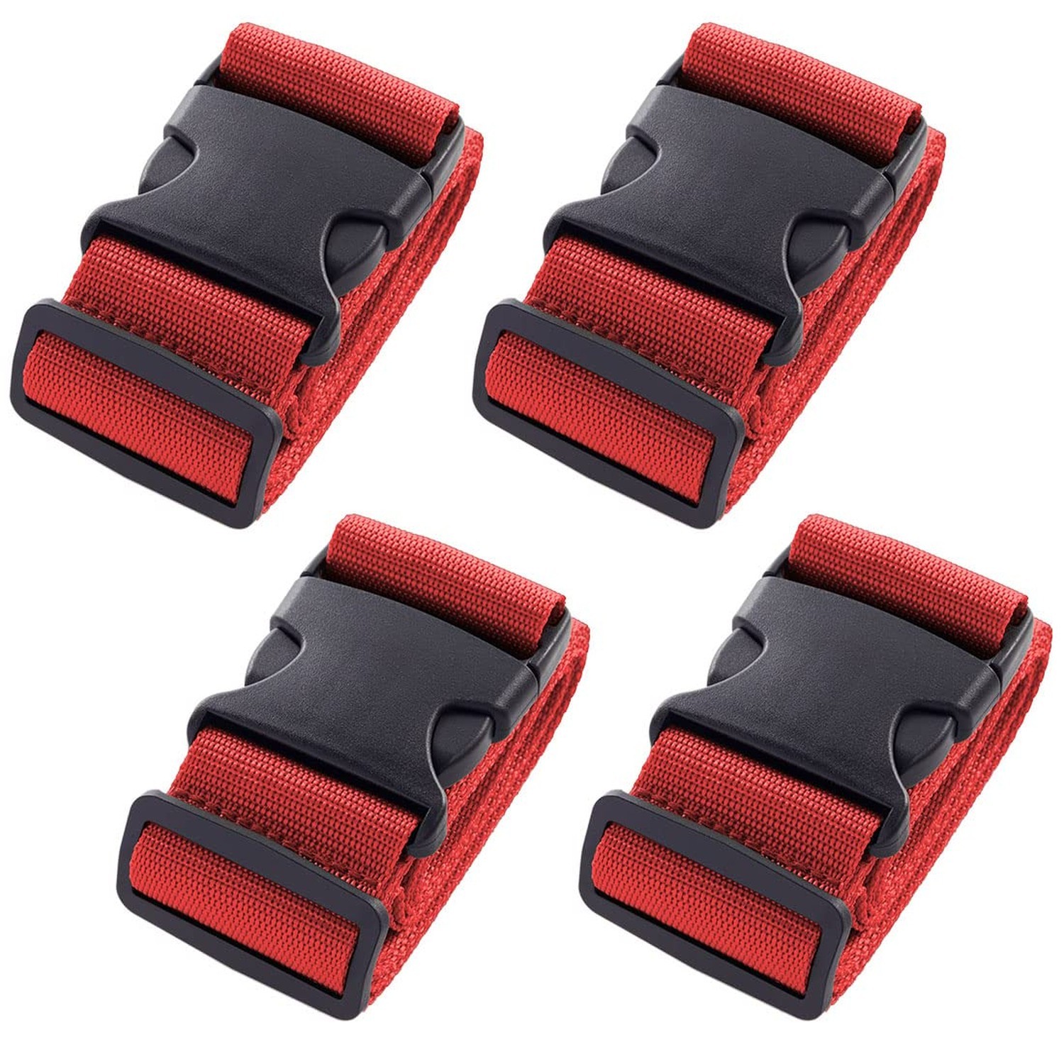 4pcs 74″×2″Luggage Straps for Suitcases,Adjustable Suitcase Str