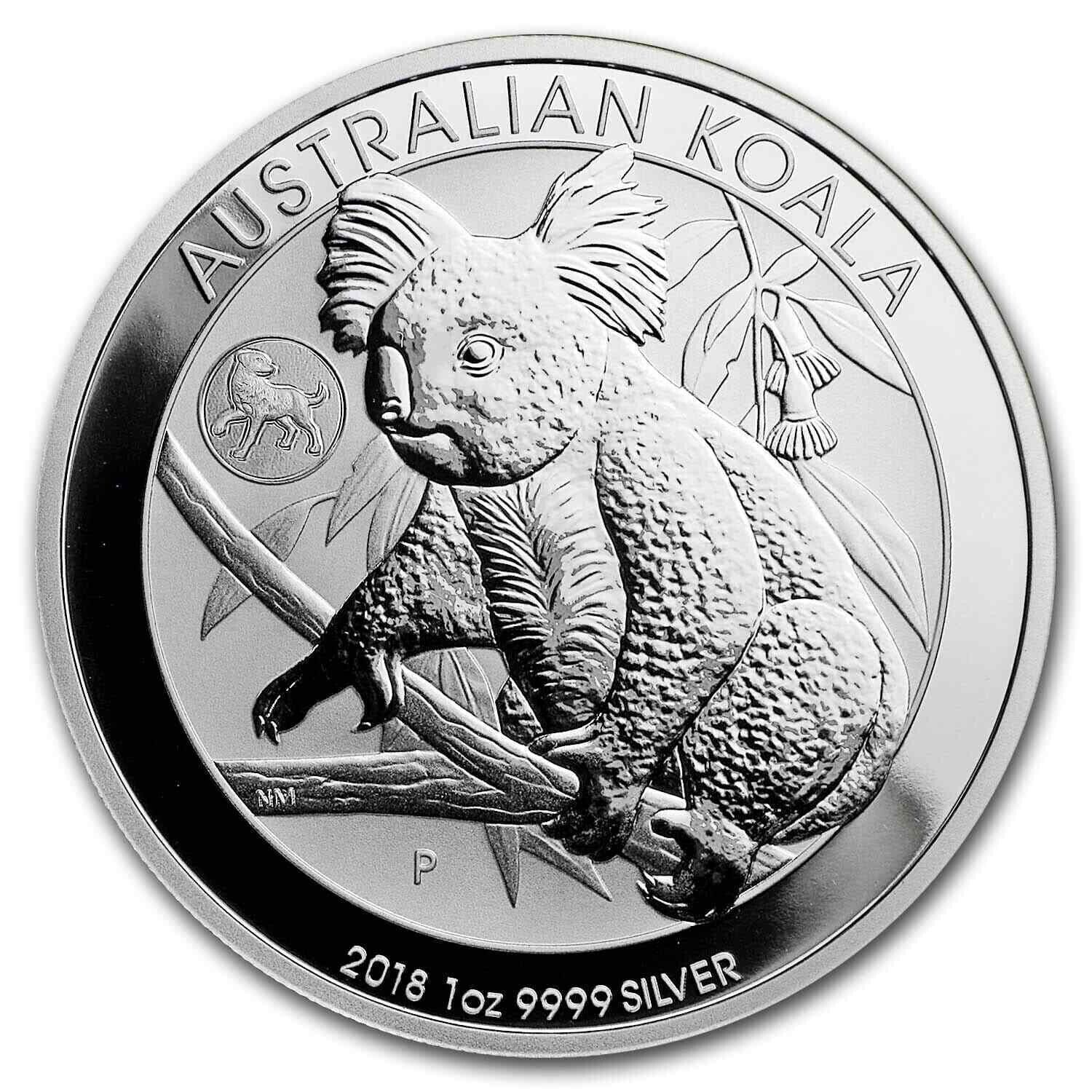 2018 australia Koala with Dog Privy 1 oz .999 silver coin in capsule
