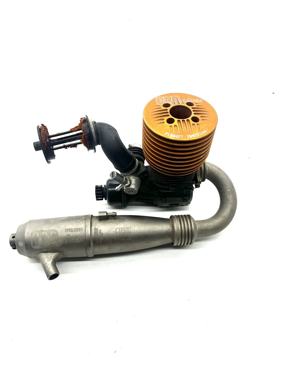 GRP .21 Nitro Engine 1/8 With Tuned Pipe & Carb