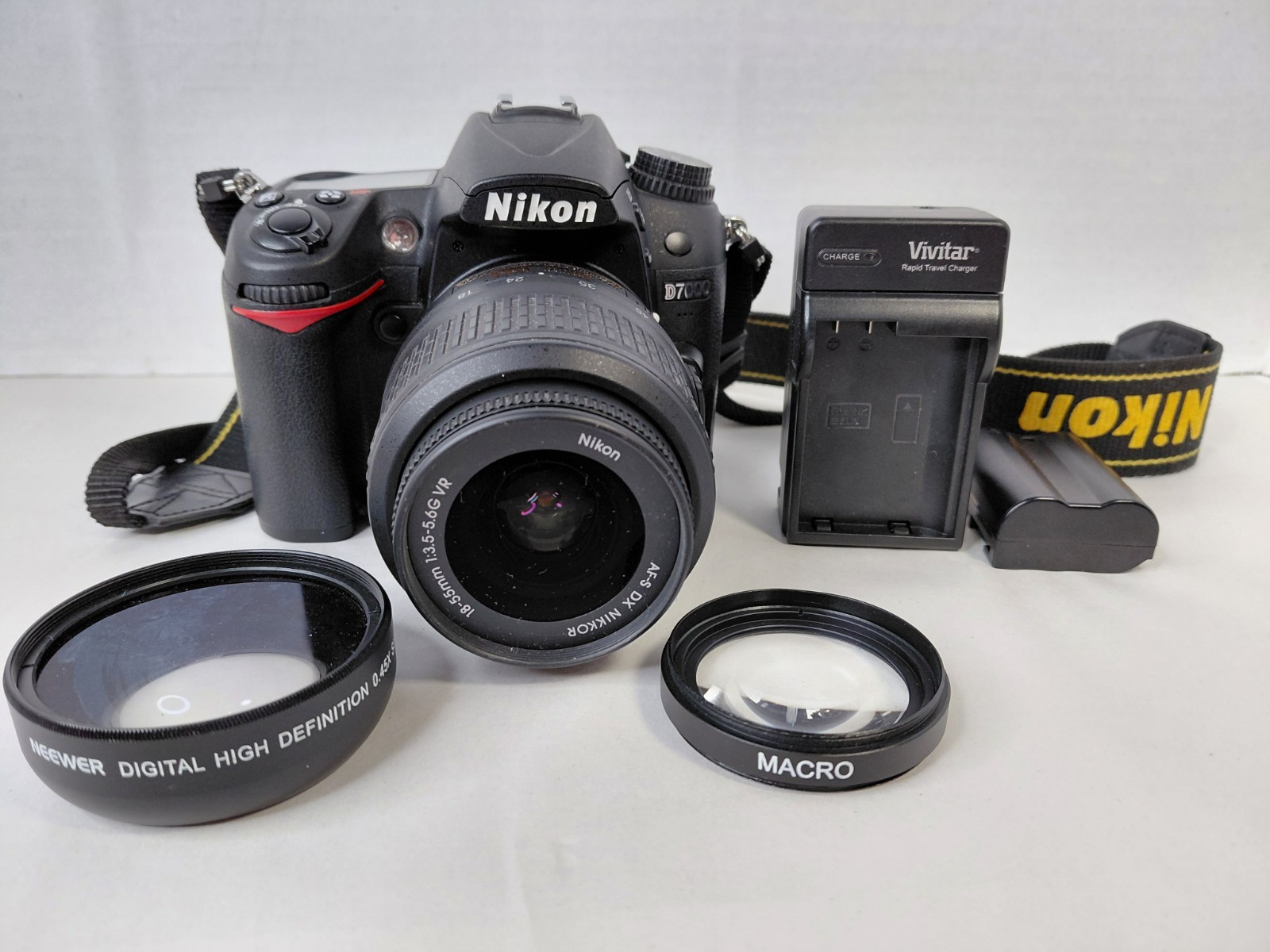 Nikon D7000 16.2MP Digital SLR Camera 18-55mm VR Lens With Extras Tested Works