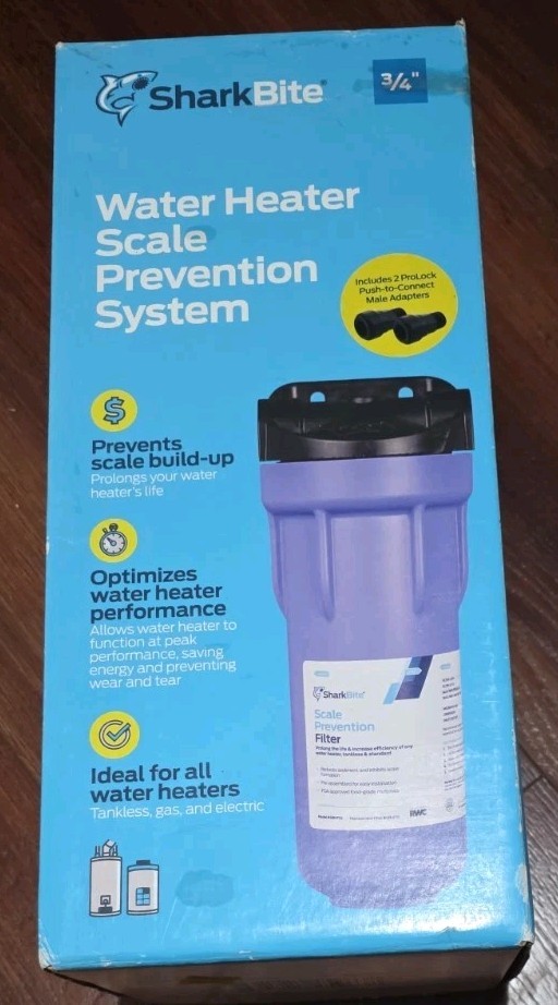 SharkBite Water Heater Scale Preventor System + Replacement Filter Bundle – NEW
