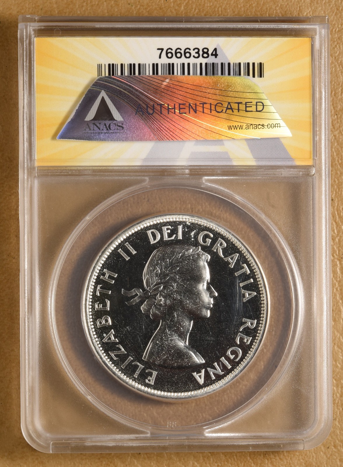 1962 PL Canada Silver Dollar ANACS MS65