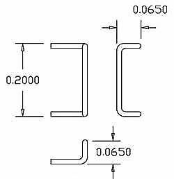 Cal Scale 190-509 HO Scale Grab Irons (.012" Wire) -- Drop Style