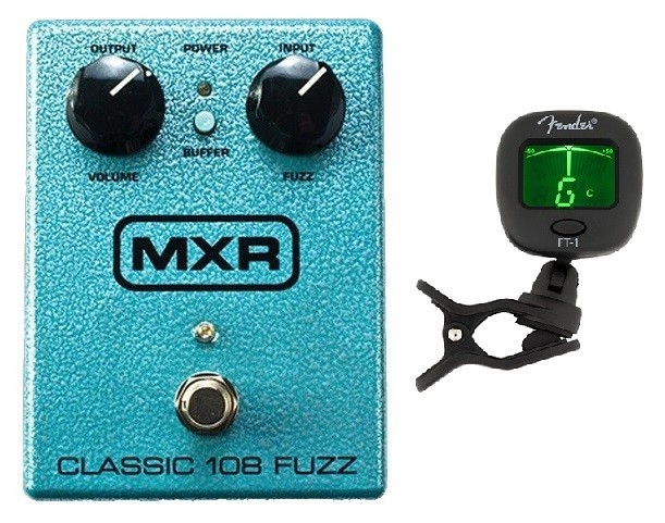 MXR M173 Classic 108 Fuzz Guitar Effects Pedal M-173 (FREE FENDER GUITAR TUNER)