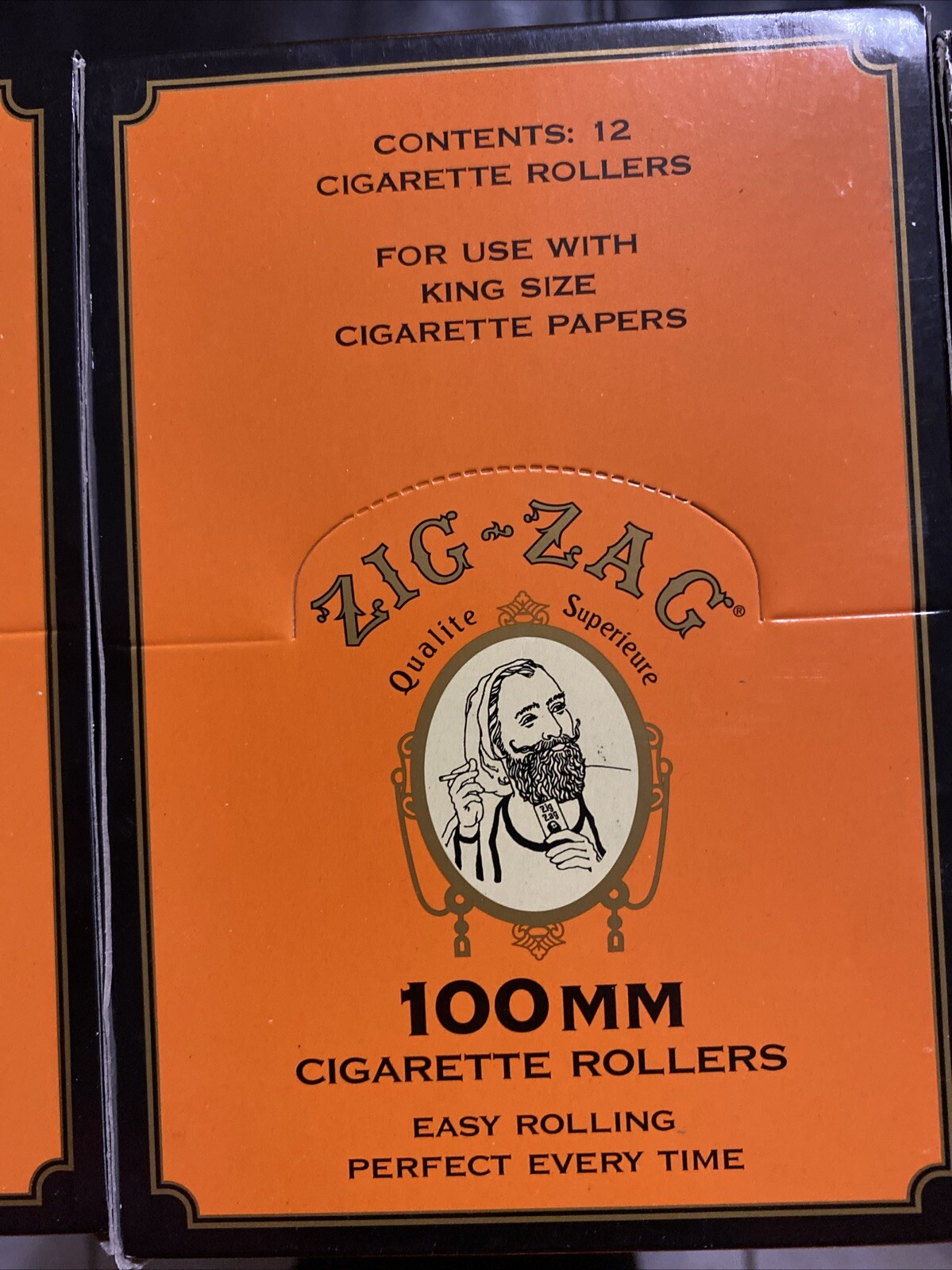 Full Box 12x Rollers Zig Zag Orange Roller Machine | 100MM