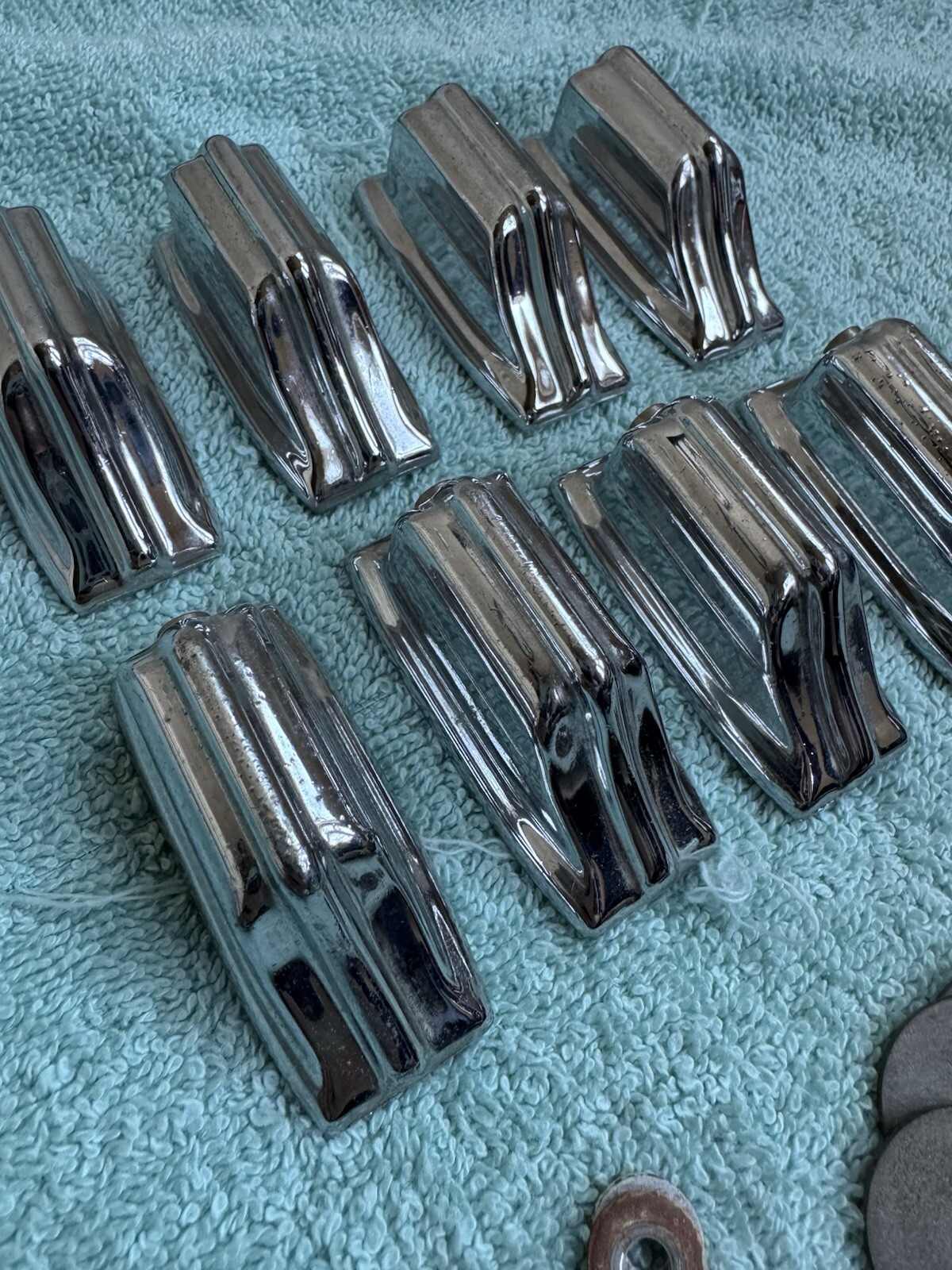 Lot of 8 Rogers Beavertail Vintage 60s Cleveland era Tom Drum Lugs Lot #1