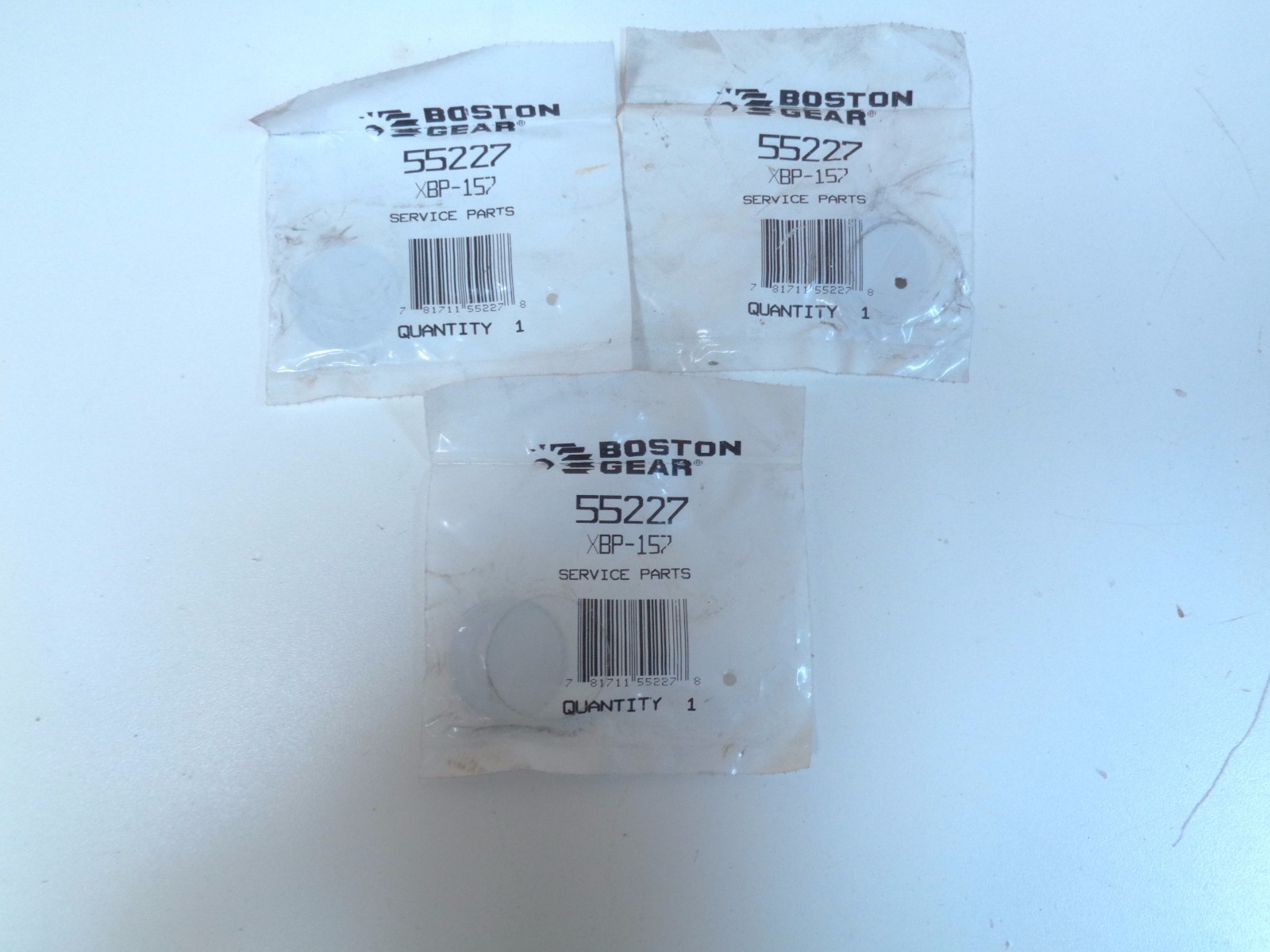 BOSTON GEAR 55227 XBP-157 BORE PLUG - LOT OF 3 - NOS - FREE SHIPPING!!!