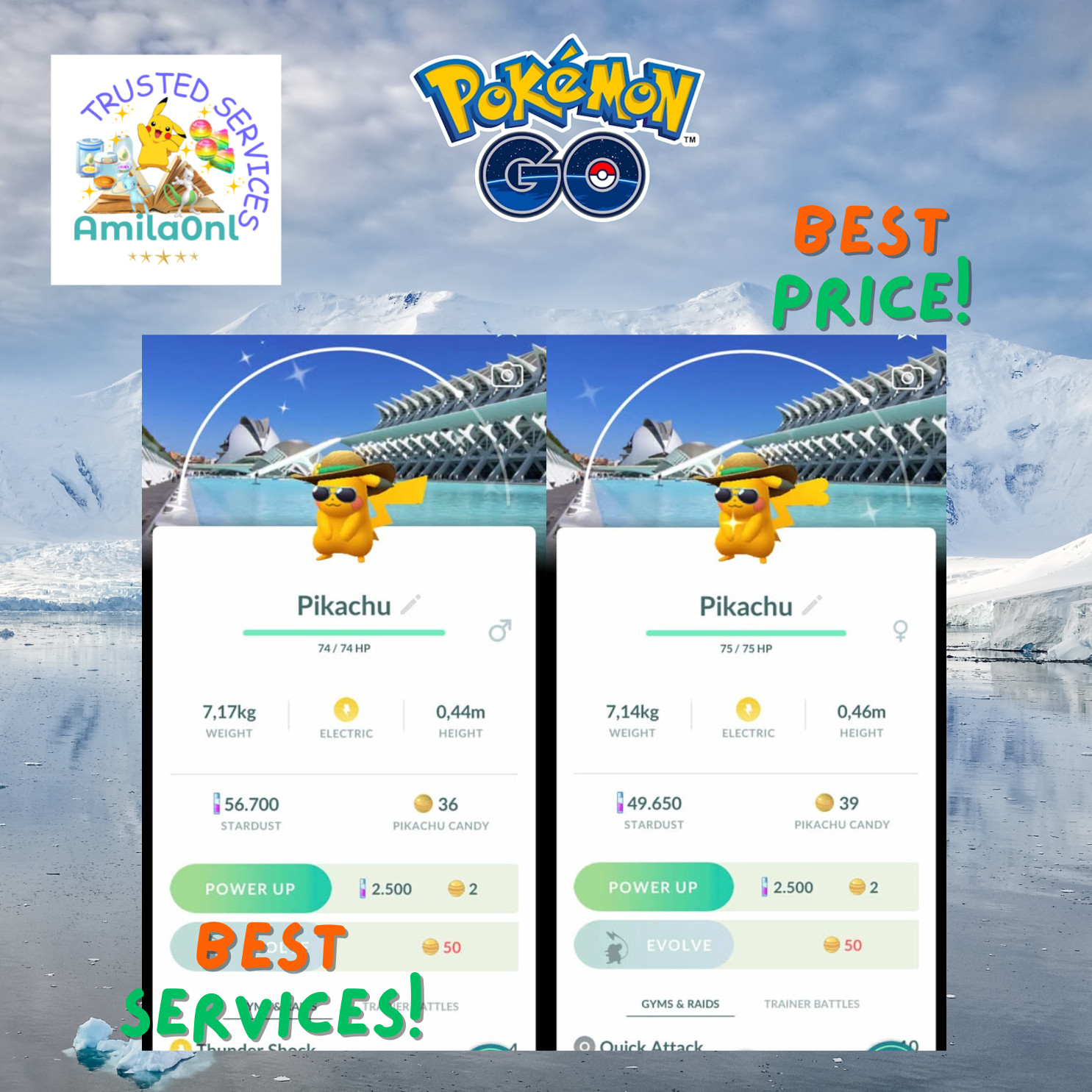 Shiny Pikachu Summer Hat-Valencia City Pokemon go-✿✿Background