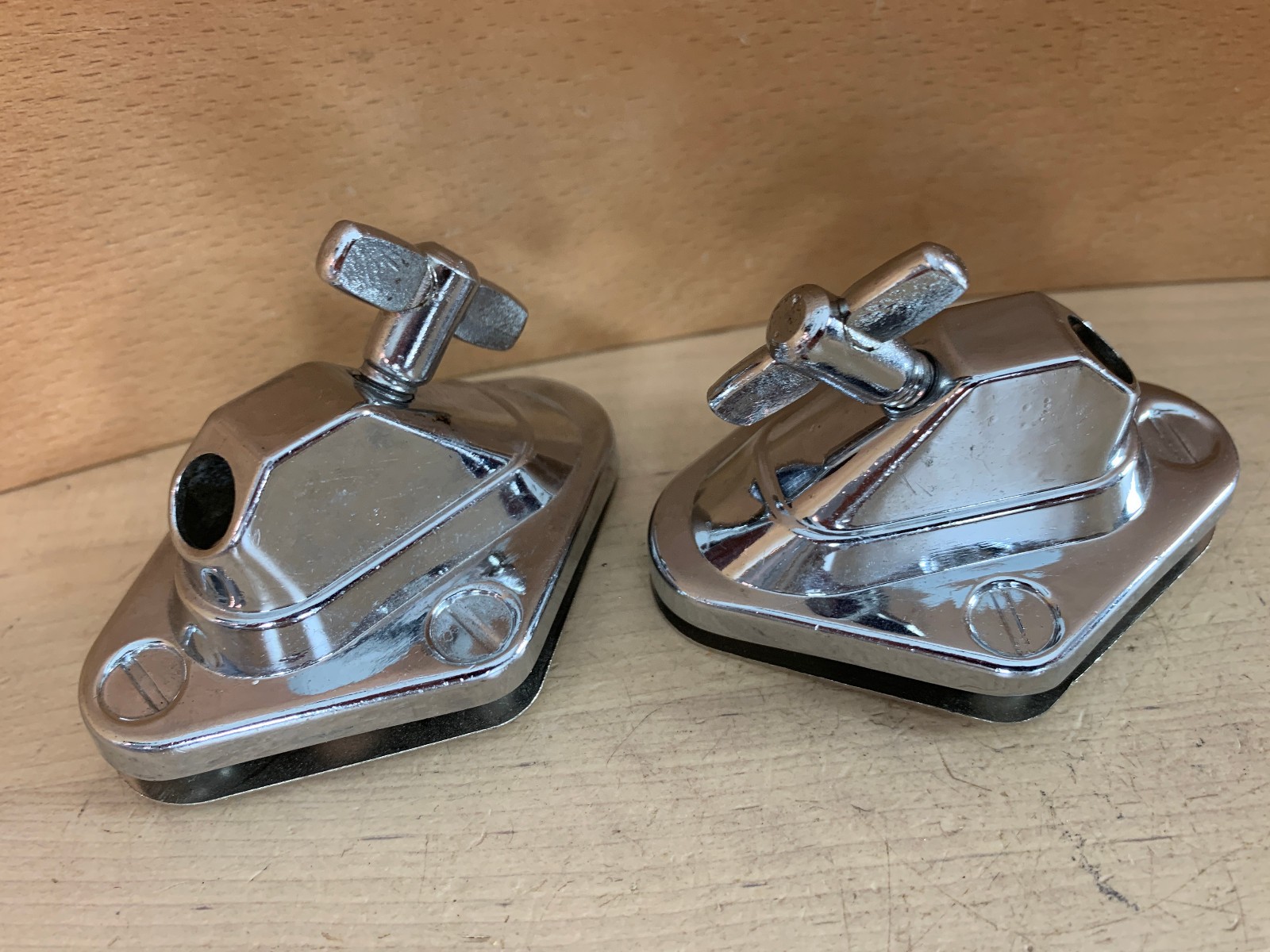 Bass Kick Drum Disappearing SPUR MOUNT Leg Bracket Holder Parts 3/8" Lot of 2x
