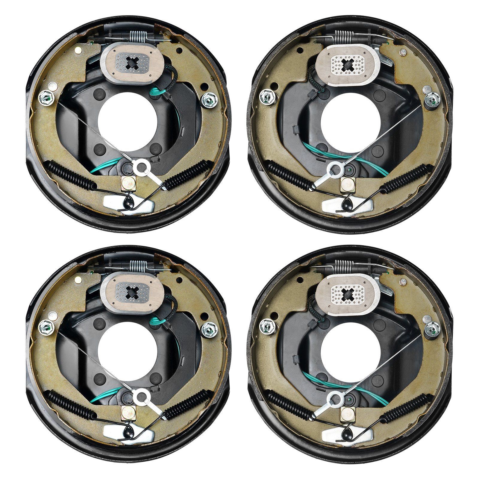 10"x2-1/4" 3500lb 4-Hole Mount Electric Trailer Brake Assembly Self-Adjusting